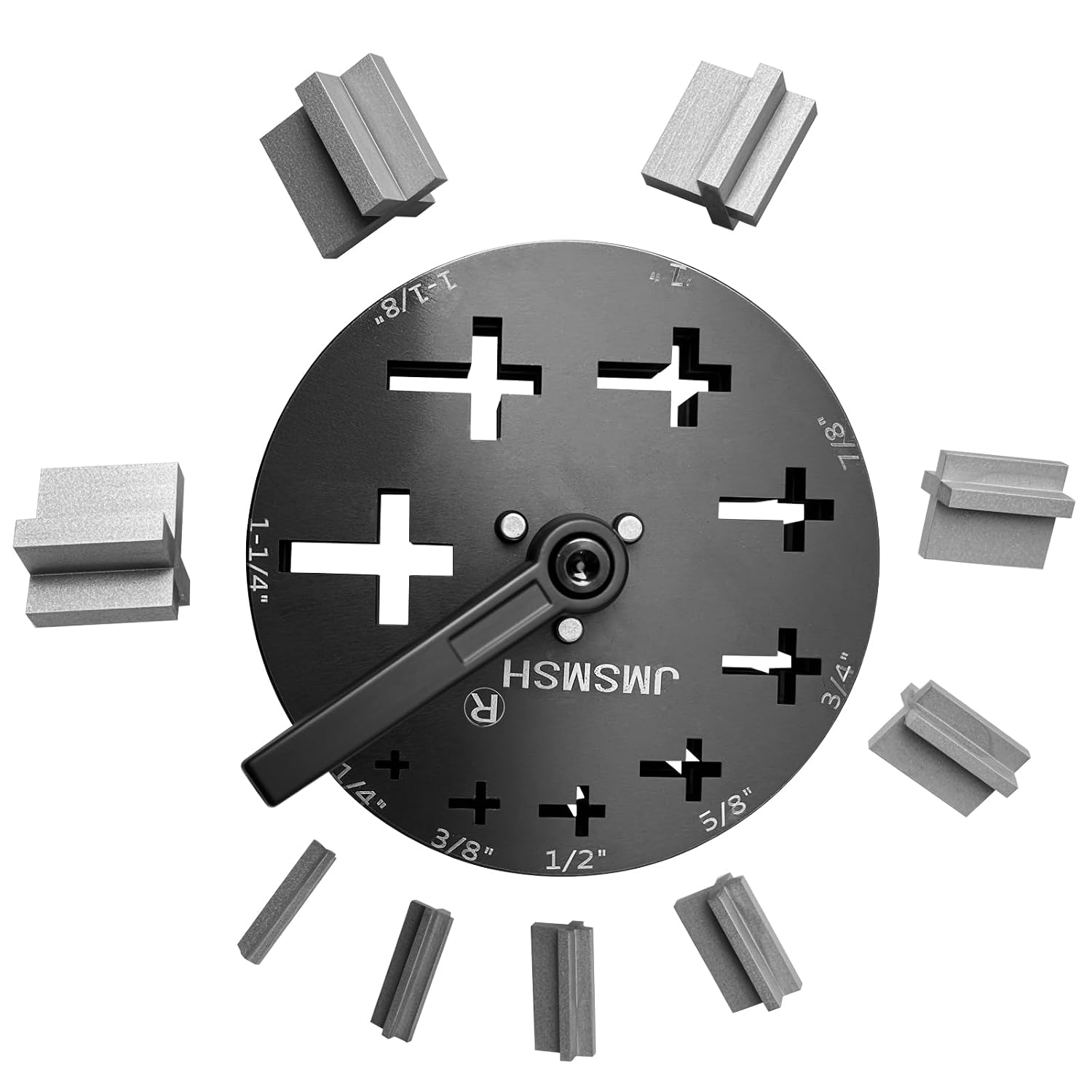 Disc Cutter Cross Shape, Set of 9 Cross Shape Punches,Jewelry Making Forming Pendant Punch Mold