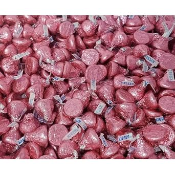 Milk Chocolate In Pink Foil 1 lbs Bag 16 oz Approx 100 Pieces best way to treat yourself and friends