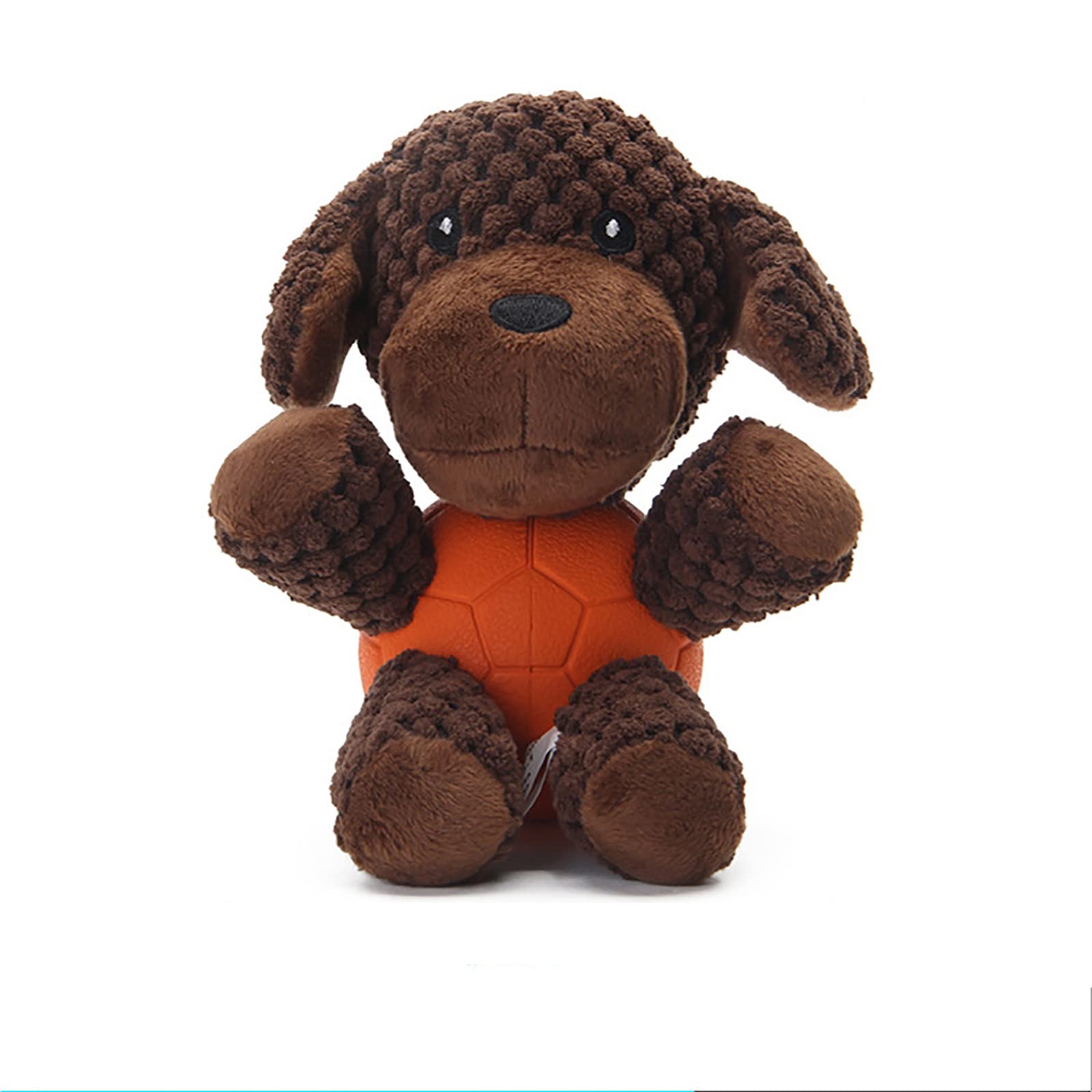 FAYERY plush dog toys, Interactive Dog Toys Squeaky, Durable Chew Toys for Teeth Cleaning Stuffed Animals Dog Training Toys for Puppy Small Medium and Large Dogs (Crooked Monkey)