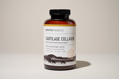 Miniatura 4 de Enviromedica Suplemento de colágeno para cartílago traqueal cápsulas de proteína de colágeno bovino sin desnaturalizar tipo II procedente de carne