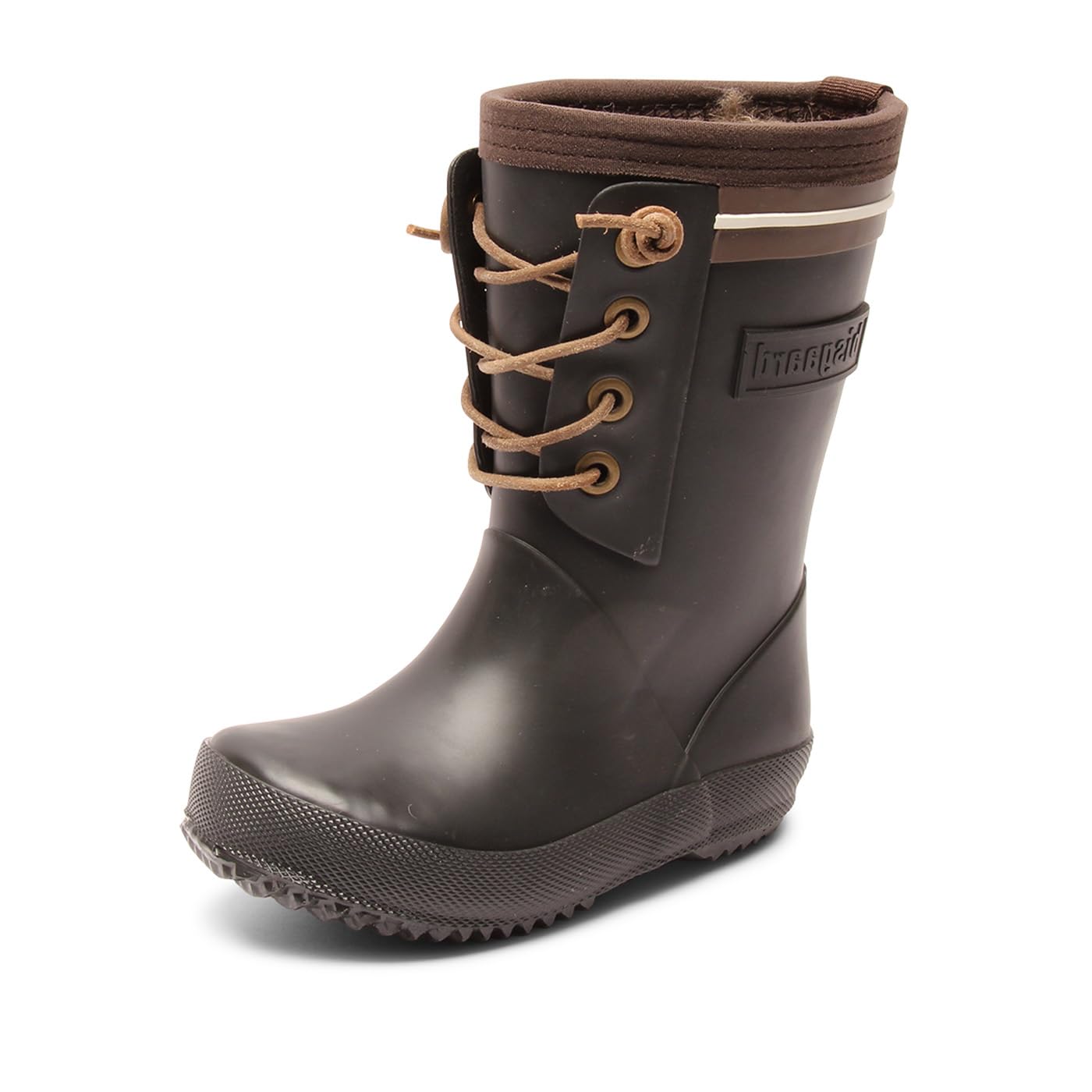 Bisgaard Unisex Kids Rubber boot - "Lace Thermo" Rain Boot, Black, 13.5 UK Child