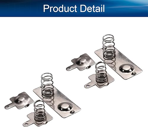 Miniatura 3 de Bettomshin 5 juegos de baterías AA negativas a positivas de la placa de contacto de resorte de conversión positiva