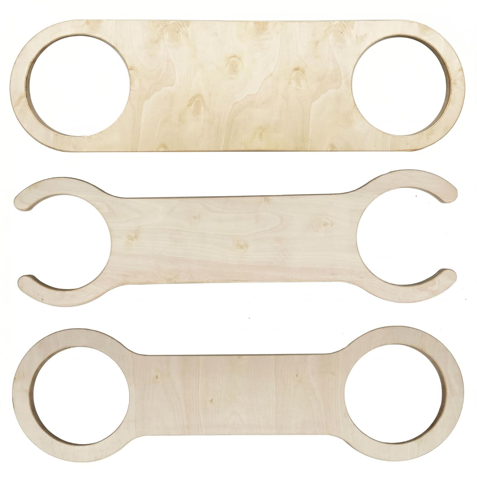 Amagogo 3 Piezas Tablas de Equilibrio Infantiles Tableros de Balance Coordinación Motora Juego Sensorial Madera Acabado Natural