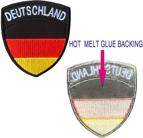 Miniatura 8 de 2 piezas de parche de bandera de escudo de Francia bordado, apliques bordados para coser en Gaule Français Shield Parche de emblema nacional para