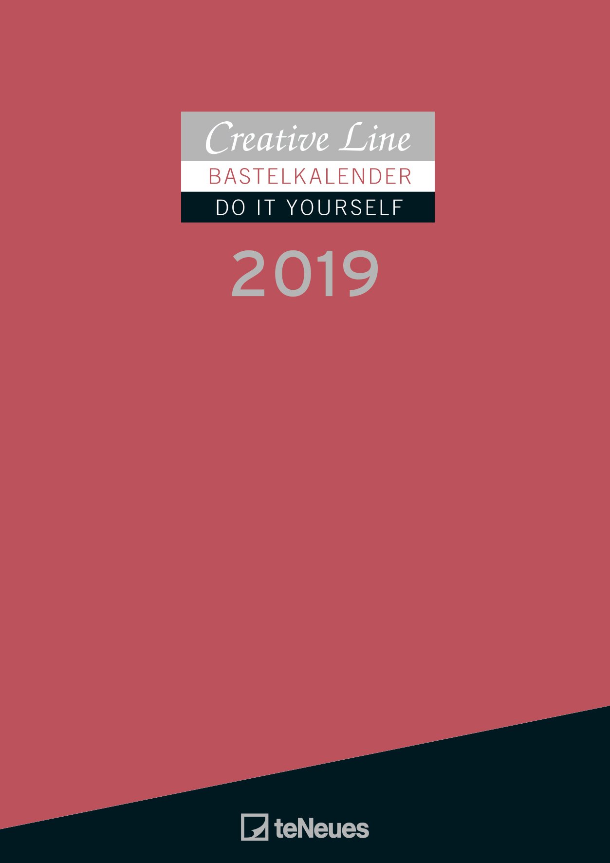 2019 Red Do it Yourself Calendar - 21 x 29.7 cm (English, German and French Edition)