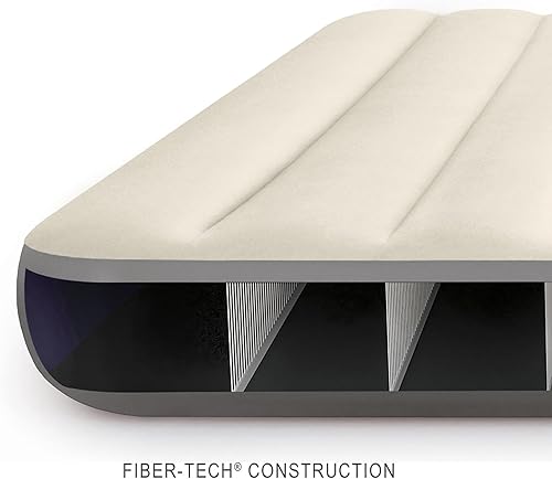 Miniatura 3 de Intex 64103E Dura-Beam Colchón de aire estándar Single-High: Fiber-Tech - Tamaño Queen - Altura de la cama de 10 pulgadas - Capacidad de peso de 600