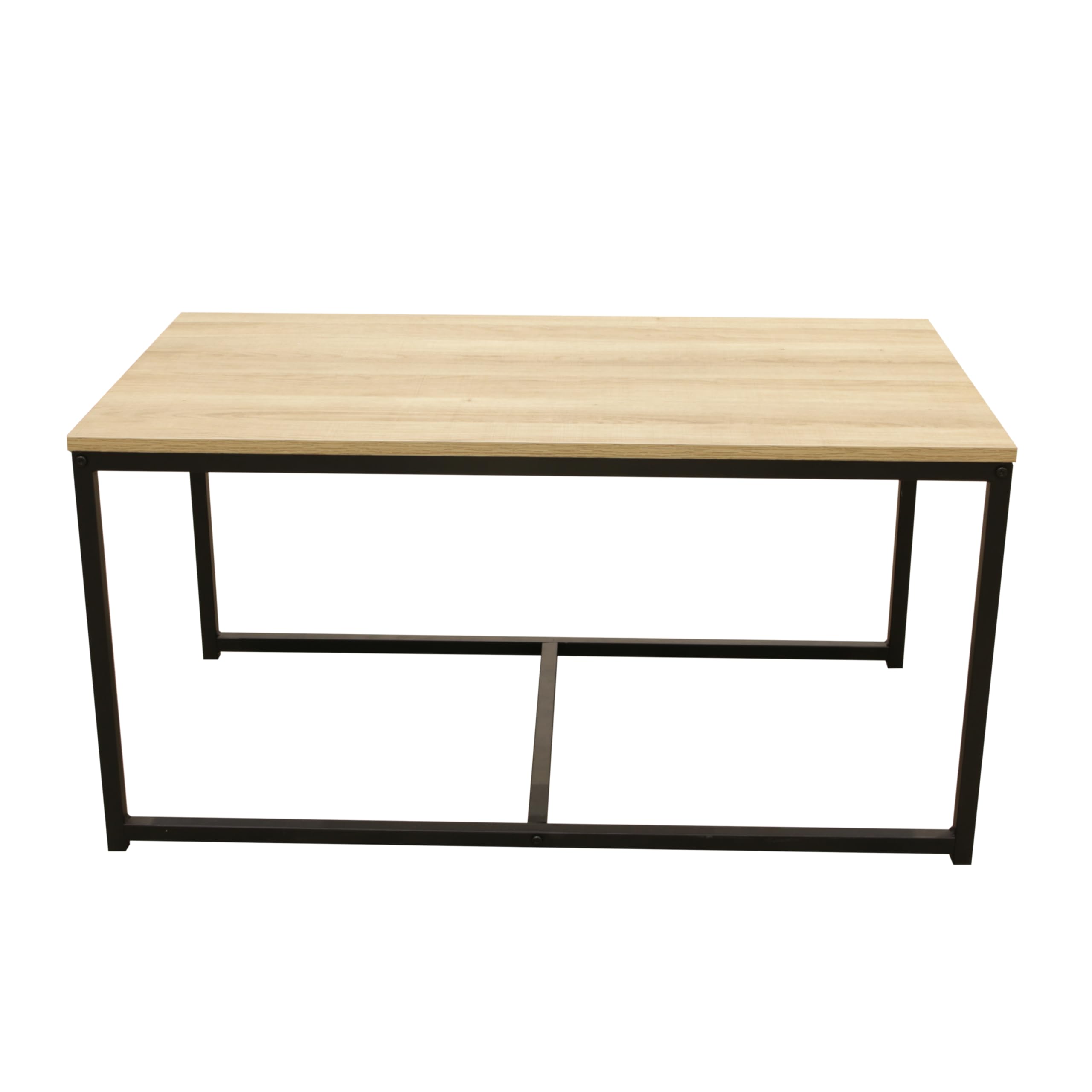 HOME DECO FACTORY - HD6579 Table Basse Industrielle Chic 3 Modules Seattle - Conçu pour Mobilier Bureau Gain de Place - Bois MDF et Métal - Dimensions 90 x 50 x 45 cm - Couleur Noir