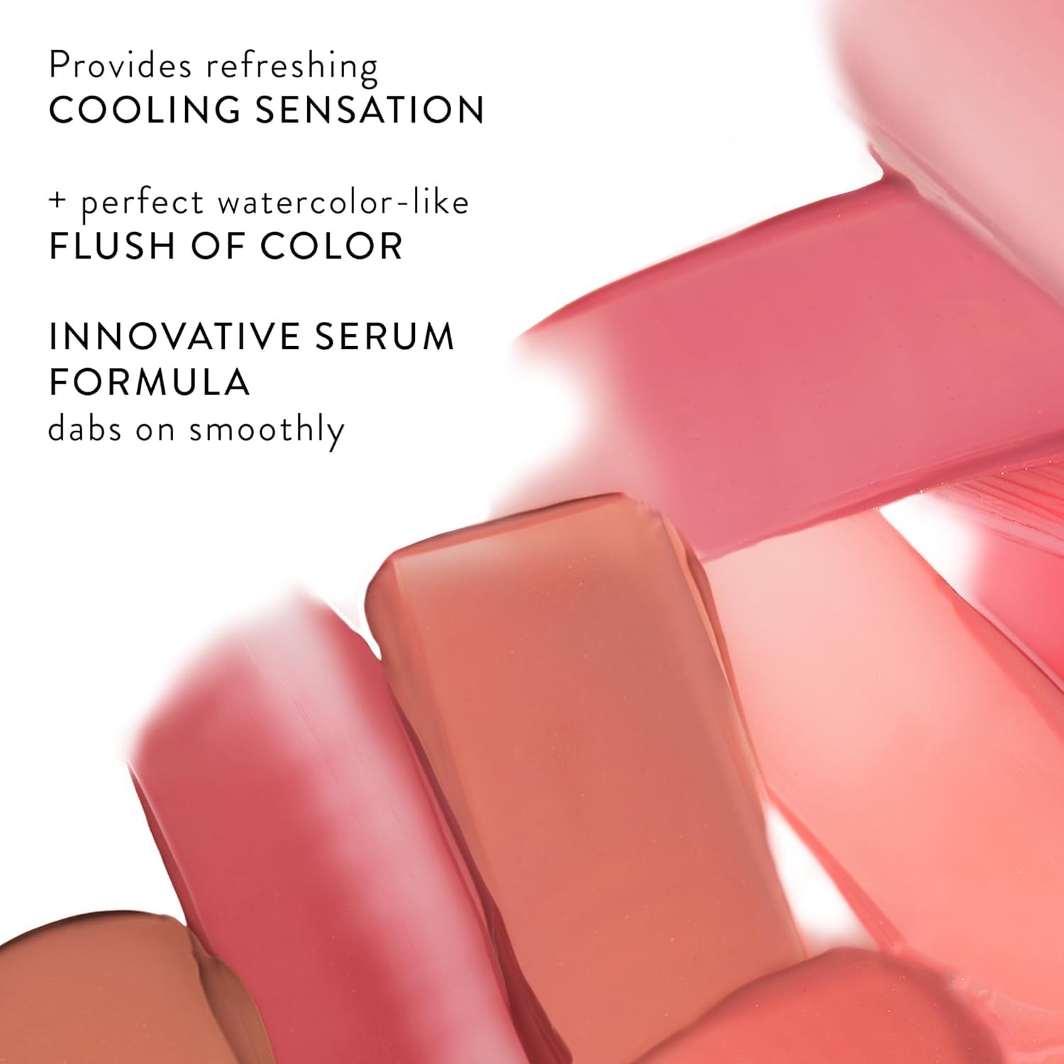 Laura Geler Serum Blush Tinte, feuchtigkeitsspendendes flüssiges Rouge, erfrischende Rose