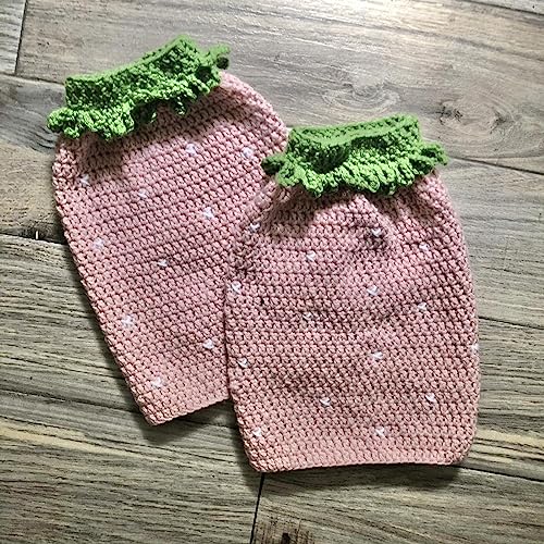 Image of SOLILOQUY Women Y2K Knit Leg Warmer Cute Strawberry Knee High Socks Kawaii Aesthetic Boot Cuffs Cover Lolita Knit Long Socks