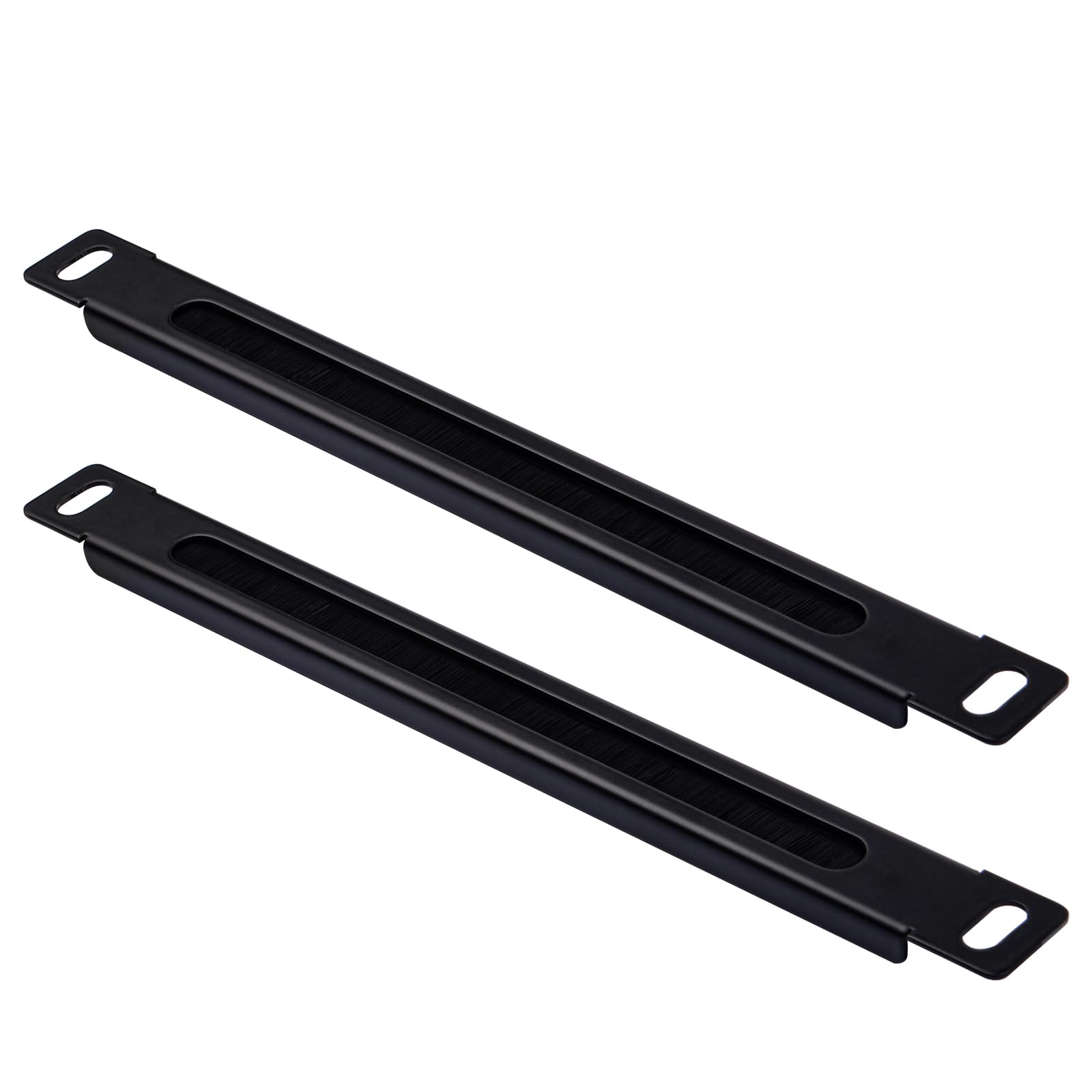 GeeekPi cable Manager Rack Mount Panel con Fiancheggiante per Entrata Cavi, compatibile con DeskPi RackMate T1/T0/T2 e Cassetti di Servizio o Gabinetti Reti 10 pollici (2PC)