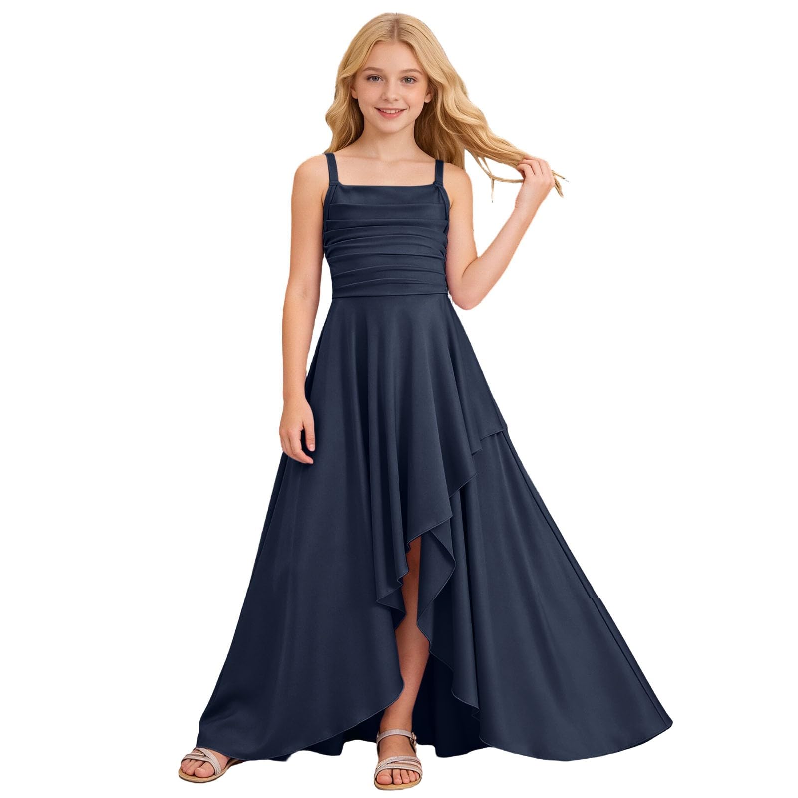 Vestido Niña Verano Algodón Fiesta Princesa Manga Corta Tul Flores Elegante Casual Suave Transpirable Infantil Lindo Primavera A143