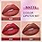 evpct 3Pcs Matte Creamy Lipsticks Set, Coral Ruby Red Nude Brown Lip Stick Set for Women, Long Lasting Waterproof Velvet Lipsticks Blendable Silky, Longwear Lip Makeup Set 24 hours original labios 03
