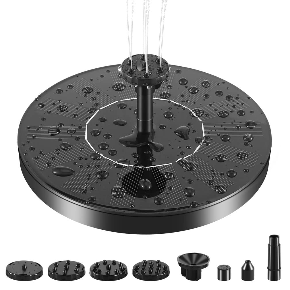 Buy Solar Water Fountains 1.5W Circle Garden Solar Water Fountain Pond