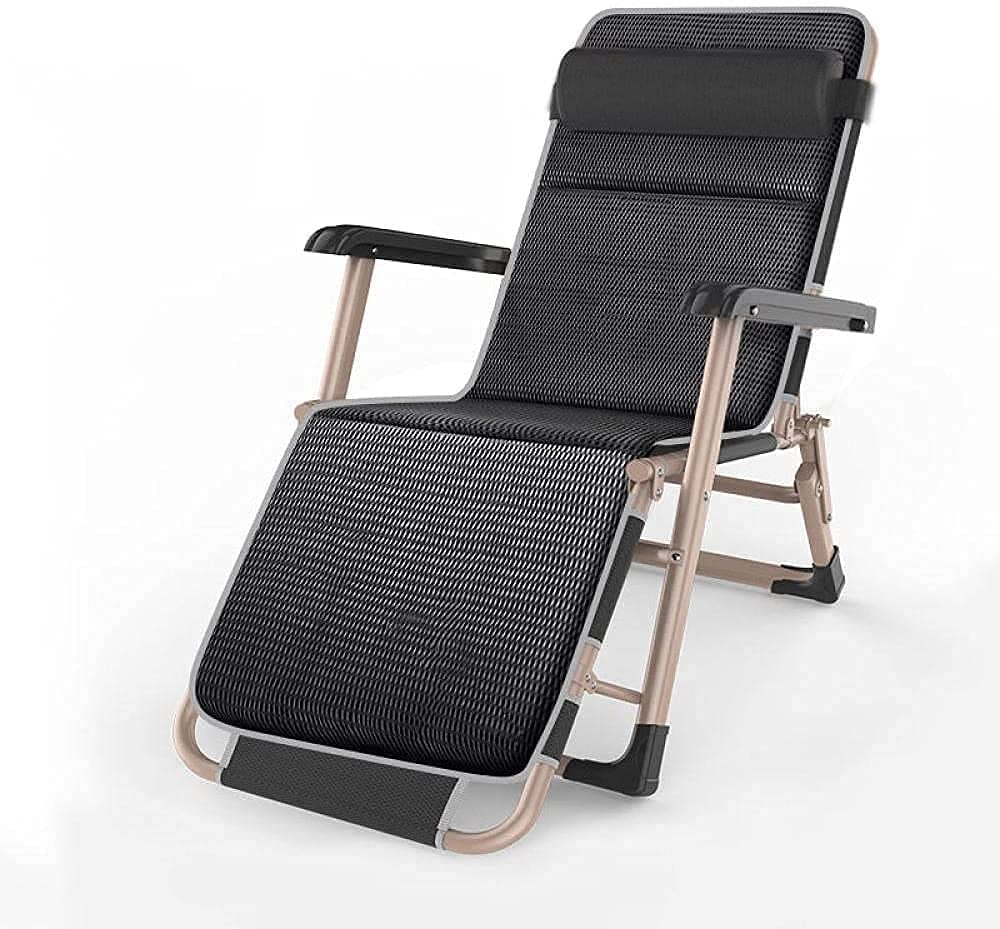 Chaise longue portable multi-position avec dossier inclinable ergonomique pour la piscine