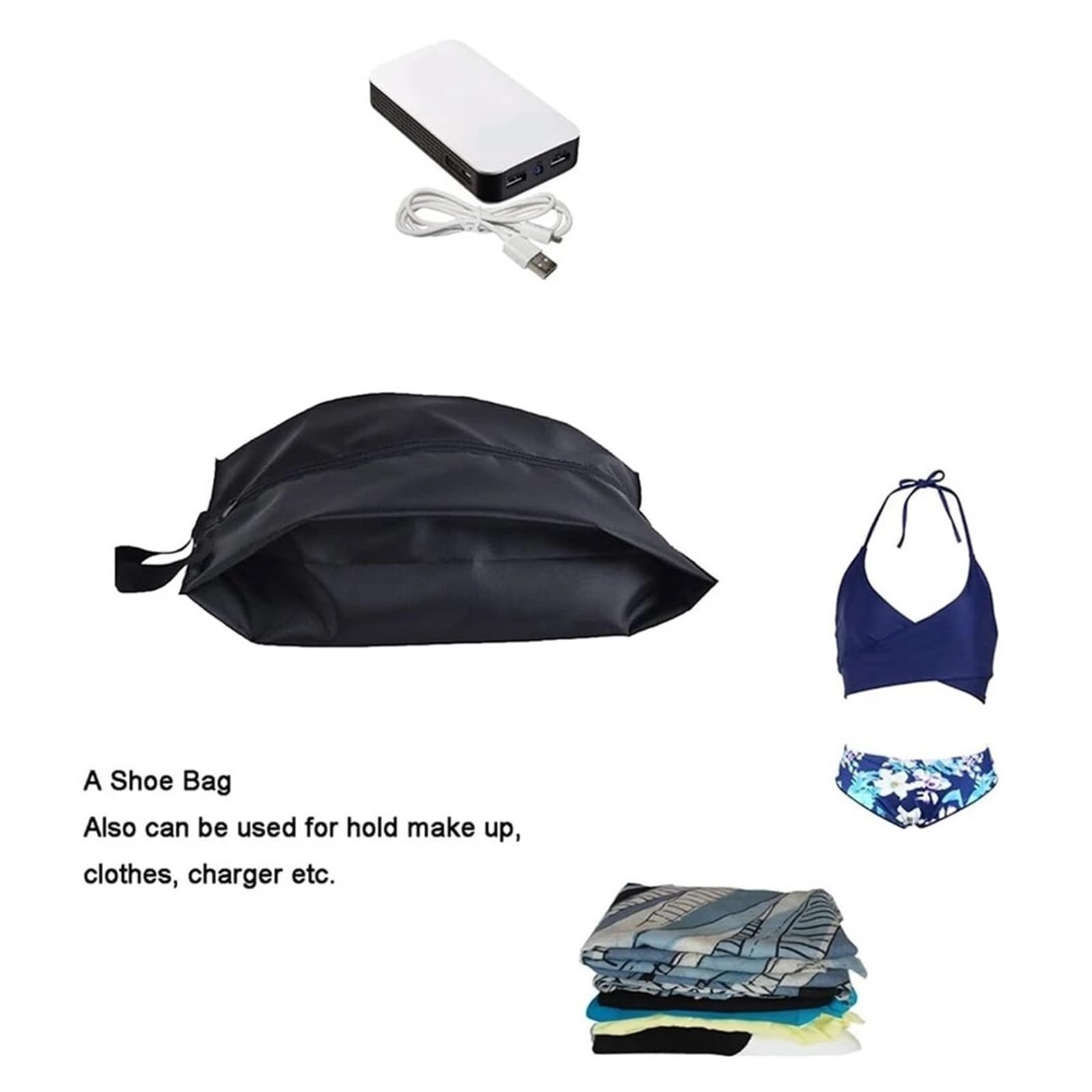 Bolsa para Zapatos Paquete de 2 o 4 Bolsas Almacenamiento Zapatos Impermeables Nailon portátiles