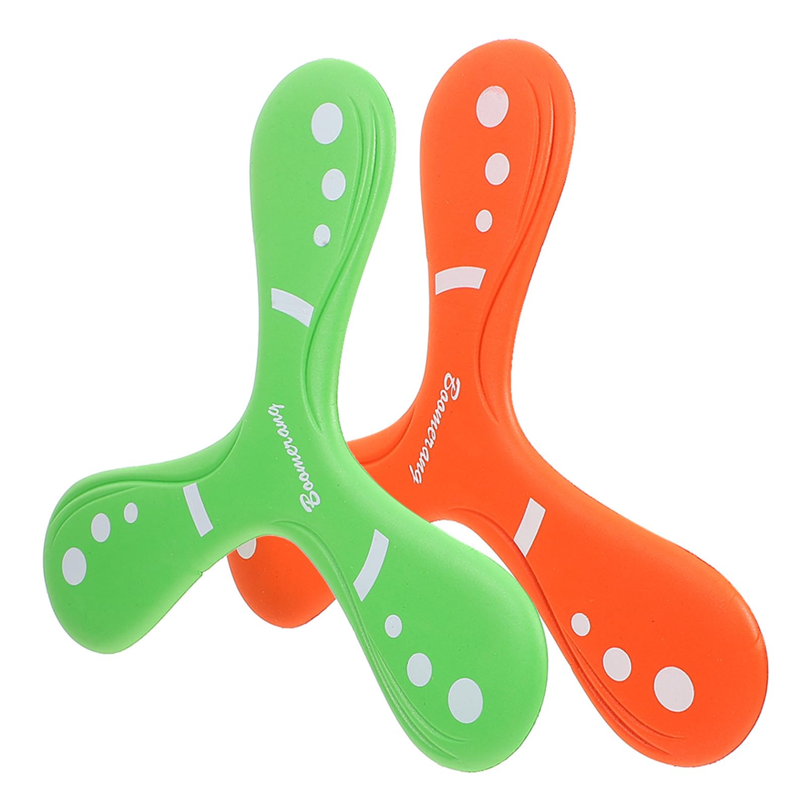 Hemoton 2Pcs Soft Triangle Boomerangs for Outdoor Games Vibrant Colors for Adults Safe Material Activity Improves Coordination Motor Skills