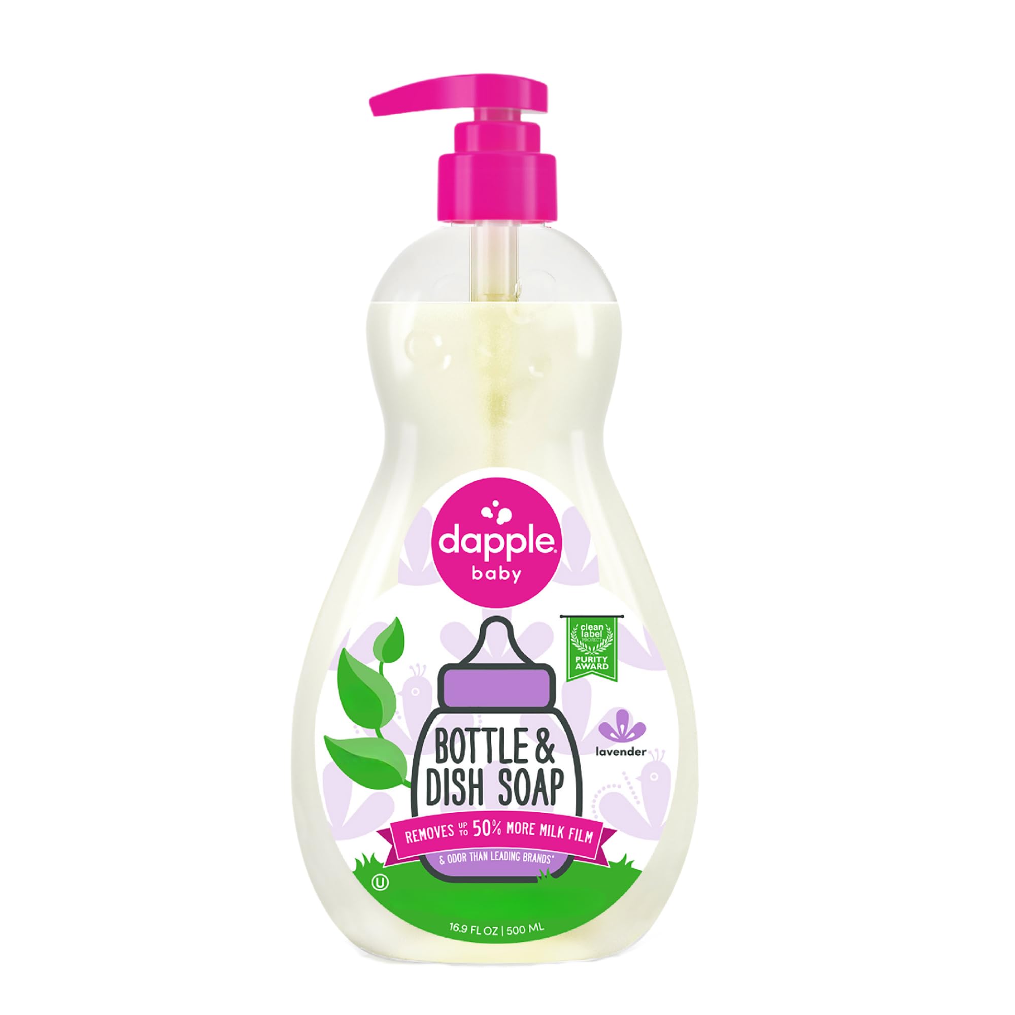 Dapple Baby - Lavender Bottle &amp; Dish Soap - 16.9 fl oz