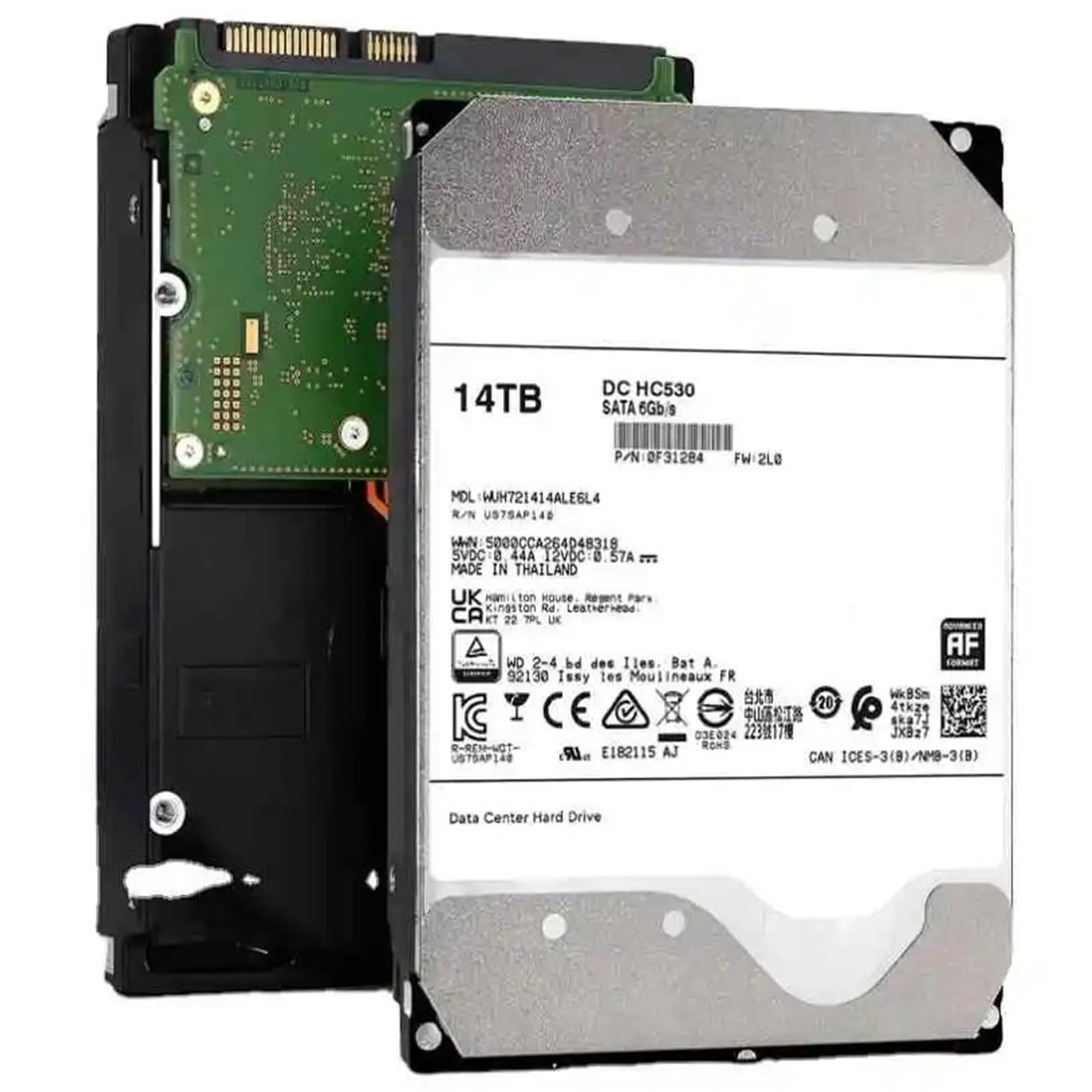 Dysk twardy DC HC530 HDD 14 TB Server Enterprise 0 Power On WUH721414ALE6L4 dysk twardy 14T do chmury i serwera Nas