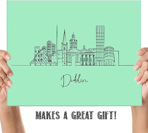 Vista 294 de París Skyline - Decoración de pared para sala de estar, arte de pared en blanco y negro, cuadros de pared de horizonte europeo para sala de estar