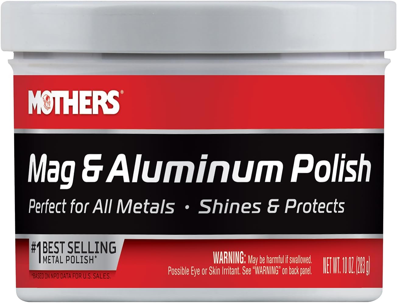MOTHERS 05101 Mag and Aluminum Polished Metal, 283 g