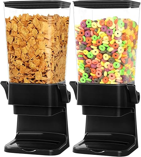 Miniatura 8 de Dispensador de cereales para encimera, grandes recipientes de cereales, dispensador de almacenamiento para despensa, dispensador de alimentos secos,