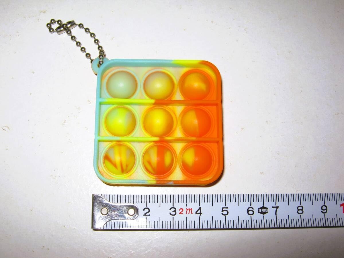 新品【プッシュポップ キーホルダー 200個】ポップイット まとめ売り 大量 プッシュポップ キーホルダー 200個カラフル ポップイット