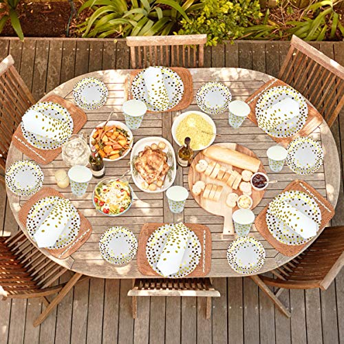 Rorchio Cartoncino Oro 150pz, Stoviglie Festa