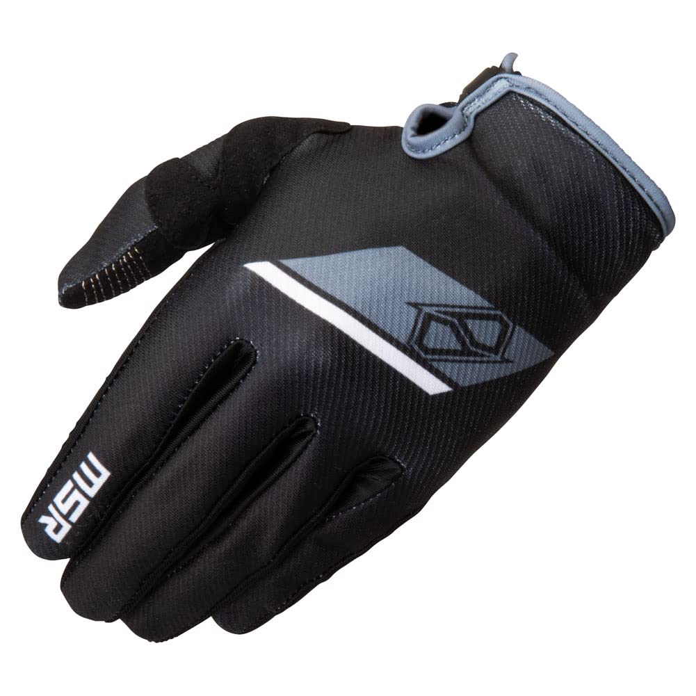 MSR Axxis Range Riding Gloves Unisex Black Grey Orange Lightweight Motocross MTB BMX Powersports Gloves for Men Women