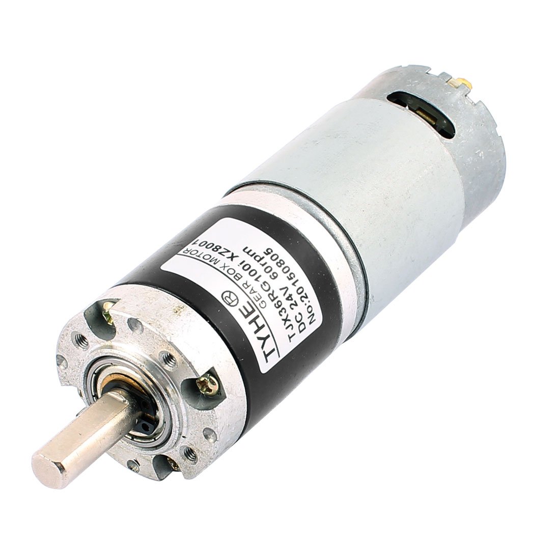 uxcell DC 24V 60RPM High Torque 8mm Shaft Dia Cylindrical DC