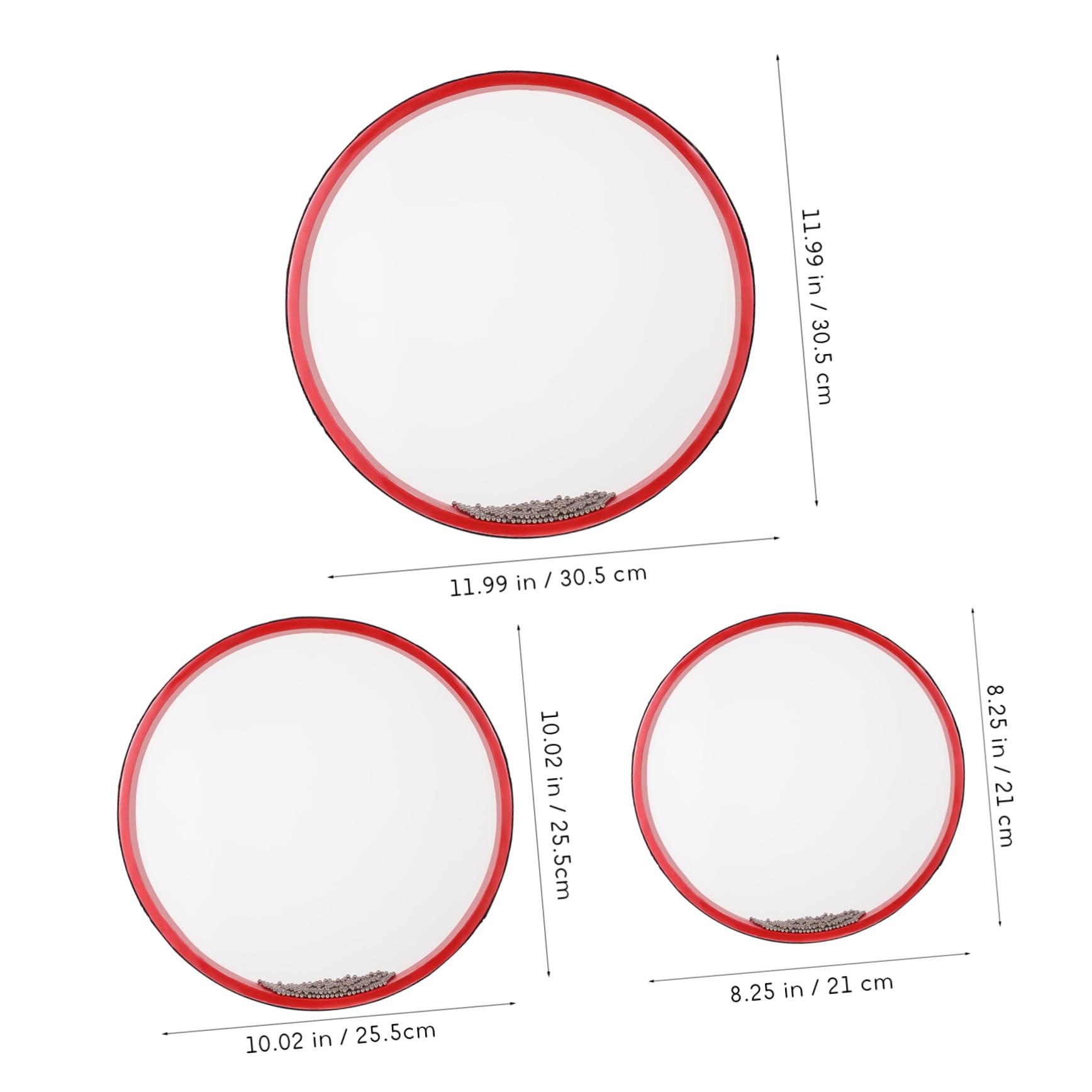 Sosoport 3pcs Ocean Drums for Boys and Girls Adults Wave Sound Percussion Instruments Musical Drums Set Perfect for Learning Music