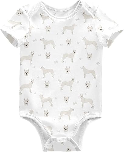 vvfelixl Trajes de bebé lindos conjuntos de cachorros de manga corta de algodón ropa de bebé para niños niñas 0-24 meses