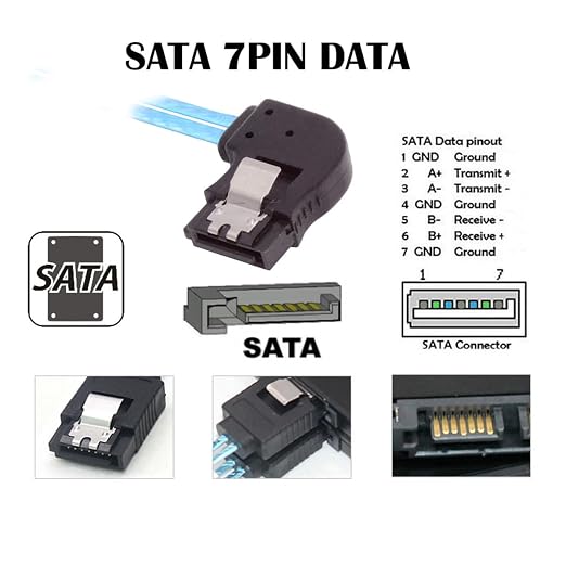 Cable SATA 4 piezas 25cm ángulo 90° interno para disco servidor miniatura 9