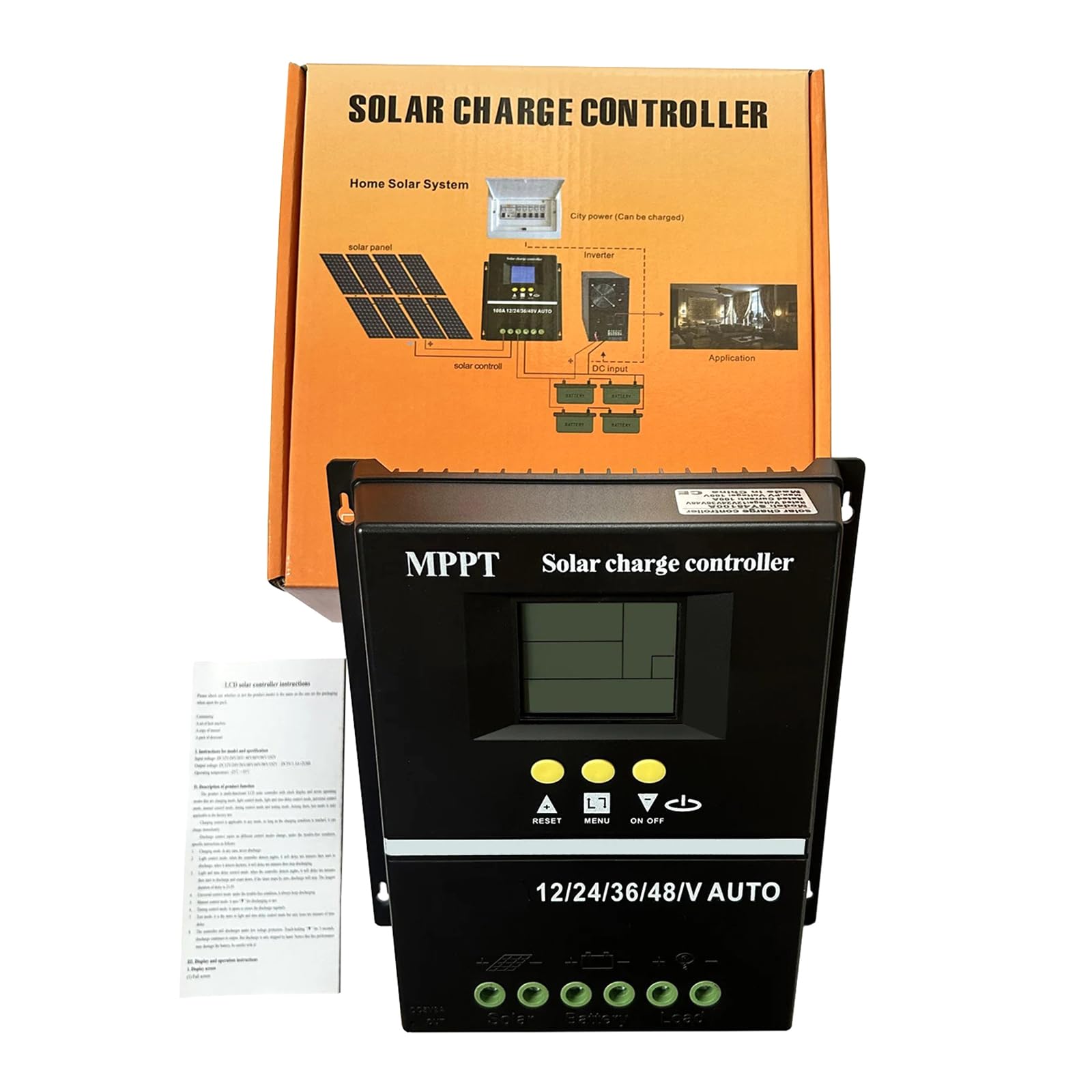 Practical Advanced MPPT Solars Charging Controllers 150A Capacity Auto Voltages Regulation Accessory with Batteries Outdoor Solars Power Regulator