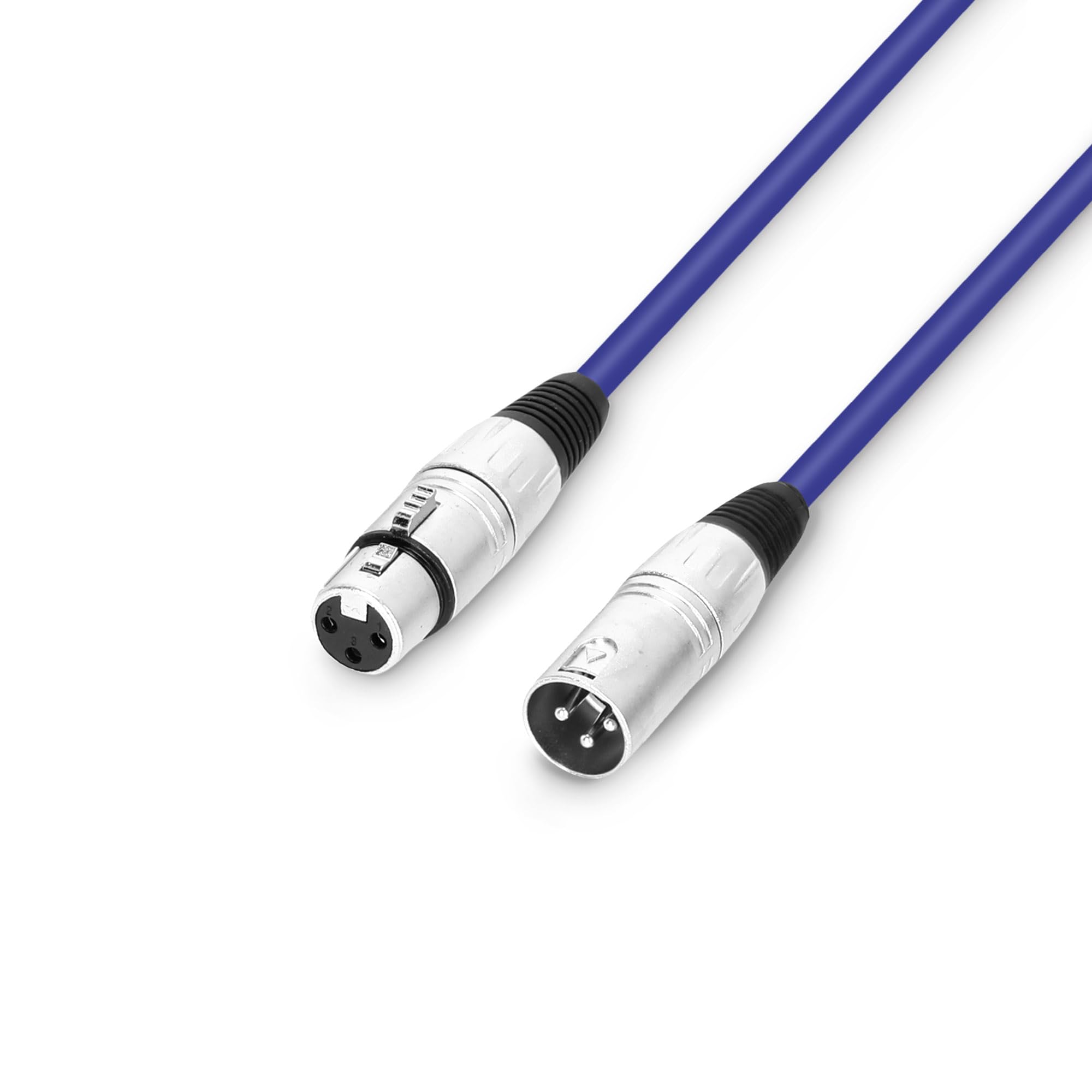 Adam Hall cables 3 STAR MMF 0050 BL Microphone Cable XLR Female to XLR Male 0.5 m Blue