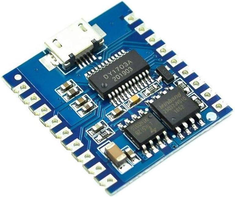 DollaTek MP3 Player Module Voice Module 4MB Voice Playback IO Trigger Serial Port Control USB Download FLash DY-SV17F