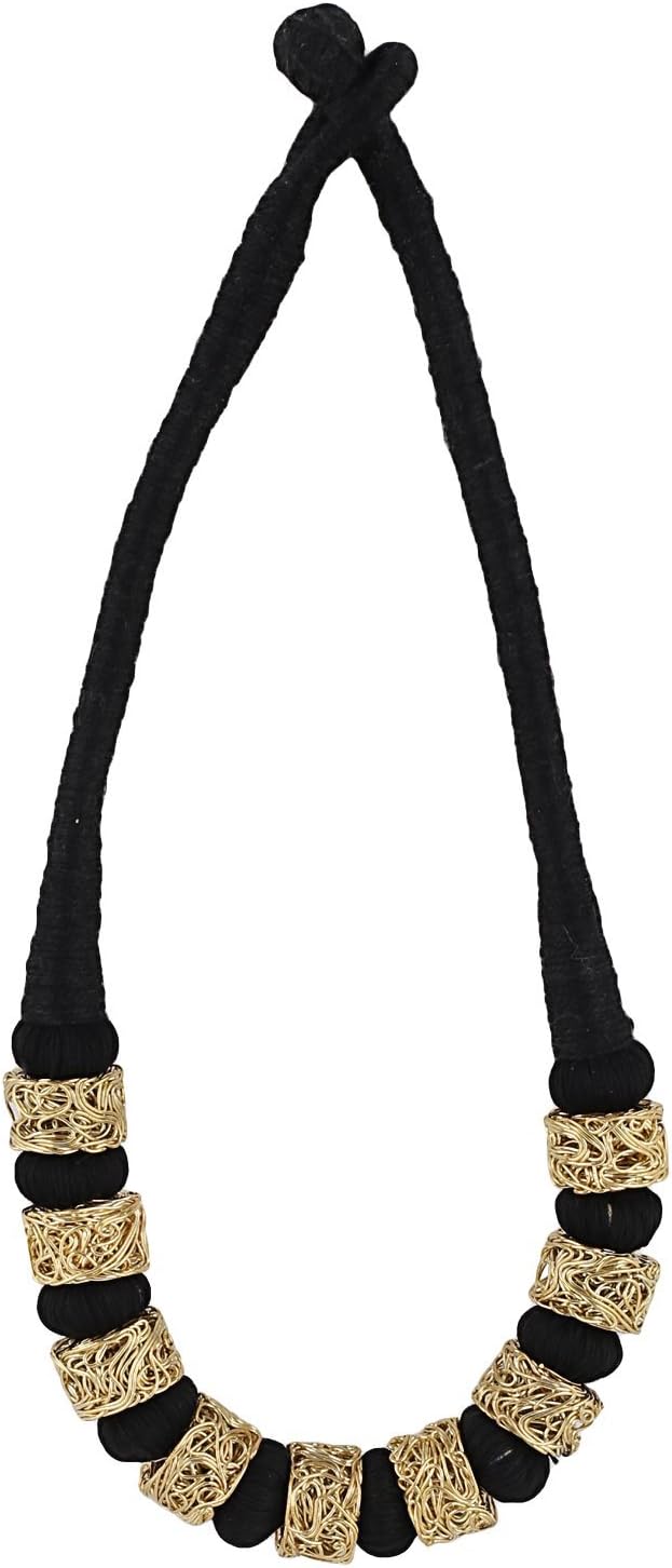 Aradhya Women's Designer Multi Colour Silk Thread Necklace