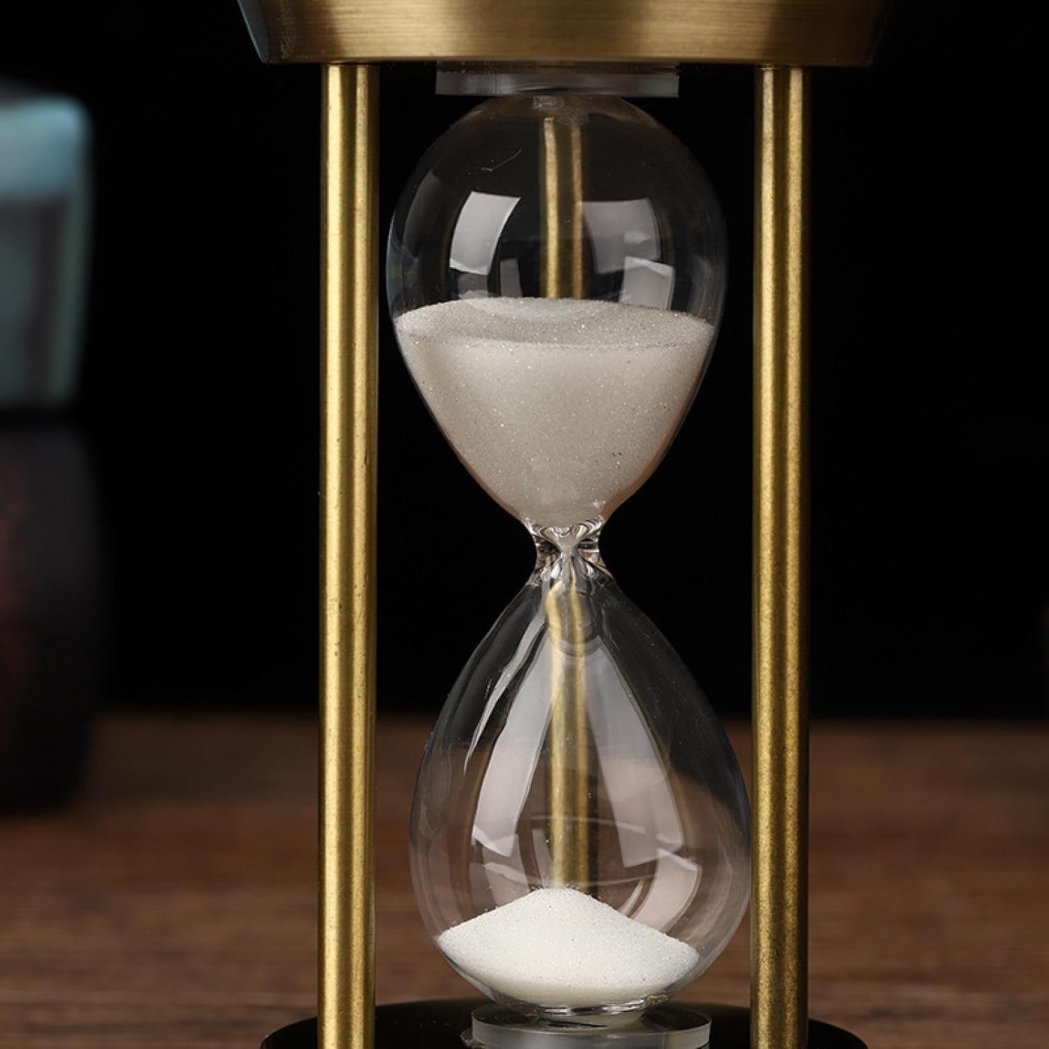 Clessidra Artigianale in Metallo retrò da 15/30 Minuti, con Pendolo, Decorazione, Timer per Clessidra, Bronze, 15min