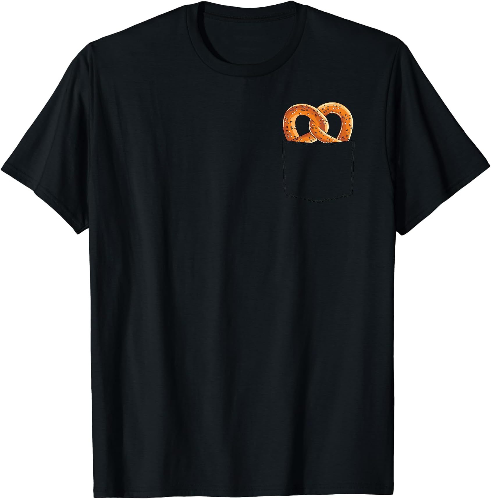 PeekingZooPretzel Pocket Pretzel In Pocket Funny Pretzel Peeking T-Shirt
