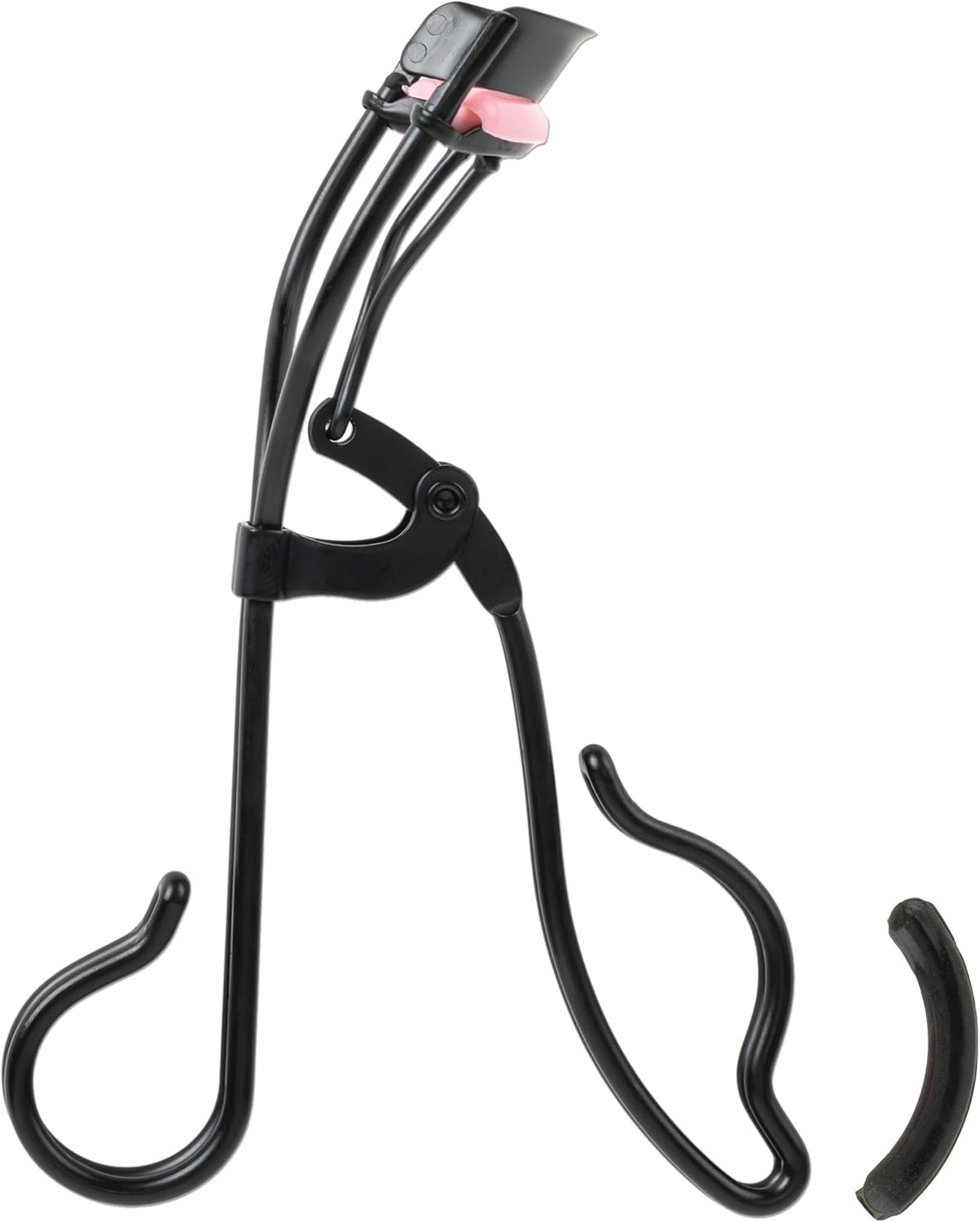 JAPONESQUE Professional Volumizing Lash Curler: 8-Hour Curl for Natural & False Lashes, Large Eyes, Most Shapes + Refill Pad