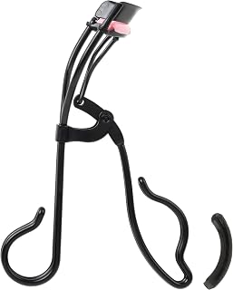 JAPONESQUE Professional Volumizing Lash Curler: 8-Hour Curl for Natural & False Lashes, Large Eyes, Most Shapes + Refill Pad