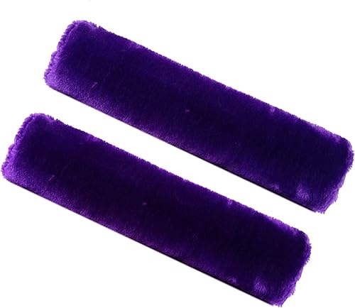 Fochutech - Almohadilla de hombro para cinturón de seguridad de auto, protectora, ajustable, felpa suave, para conducir cómodamente, 2 piezas,