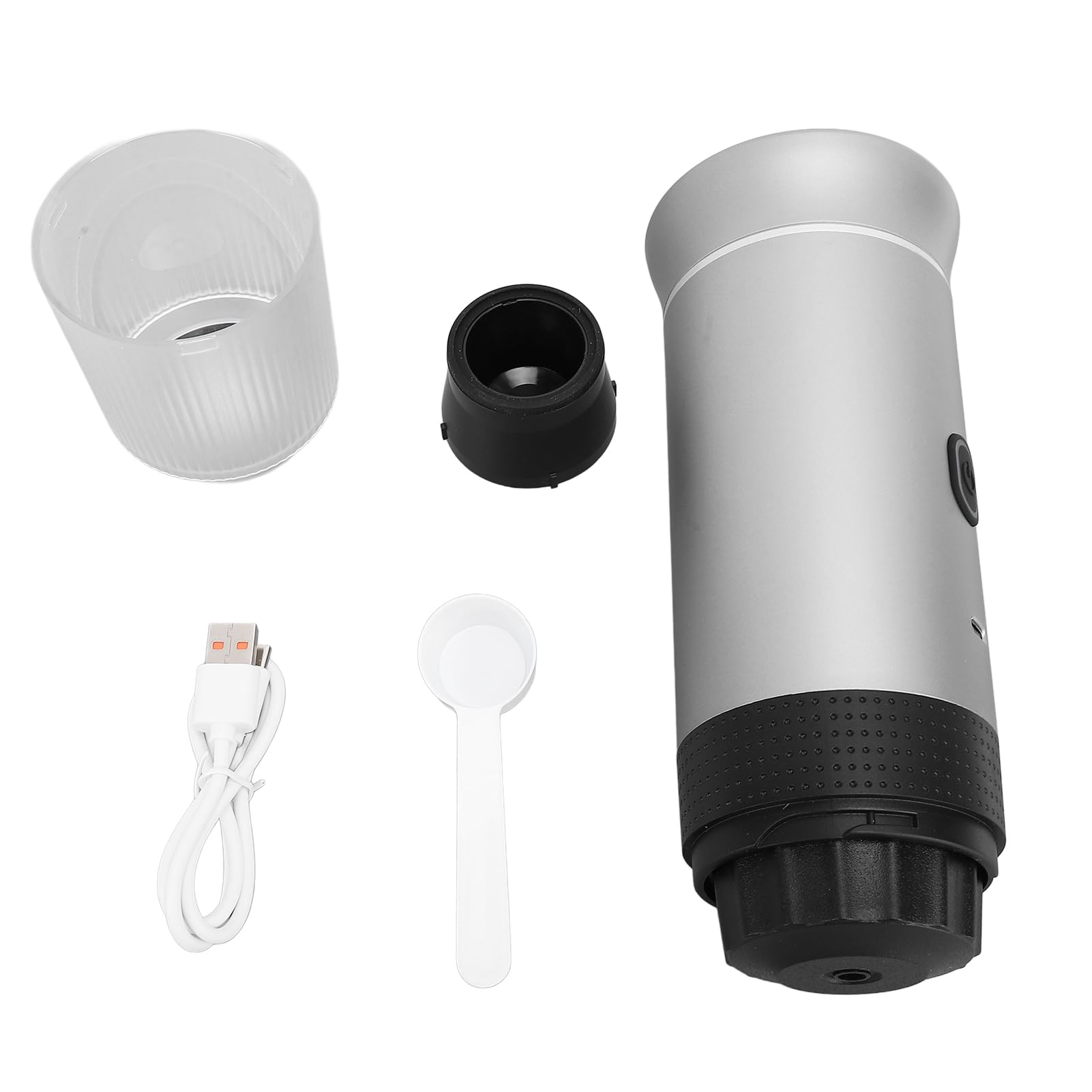 Draagbare Espressomachine 12V - 3-in-1 Koffiezetapparaat Voor Auto, Camping & Reizen (Wit + Frame)