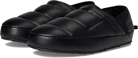 Мужские сабо The North Face Thermoball Traction Mule Leather, цвет: Чёрный