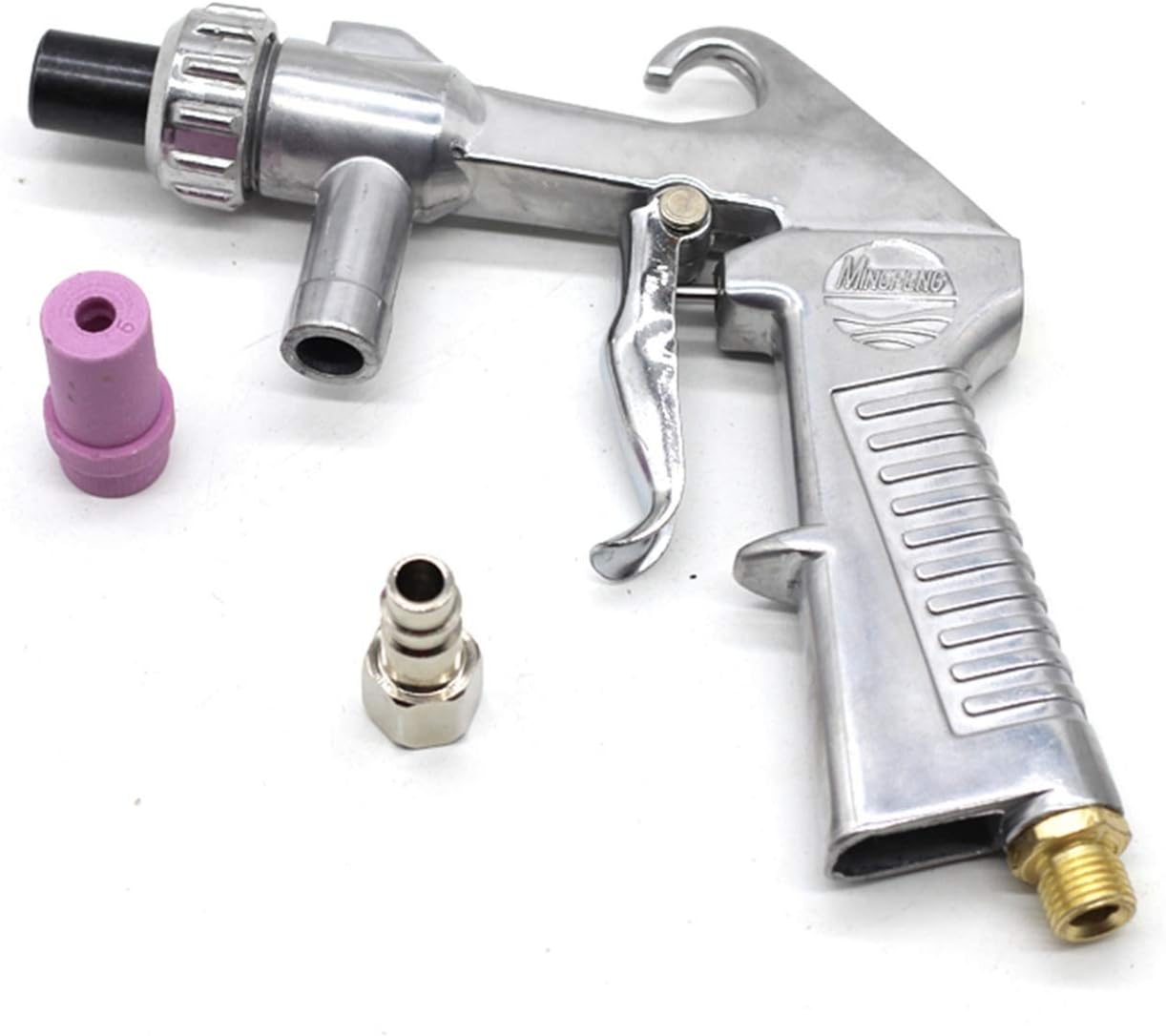 Amazon.co.jp 塗料スプレーガン サンドブラス給油爆発エアブラシエアサイフォンサンドブラスト研磨砥粒エアブラシセラミックノズル