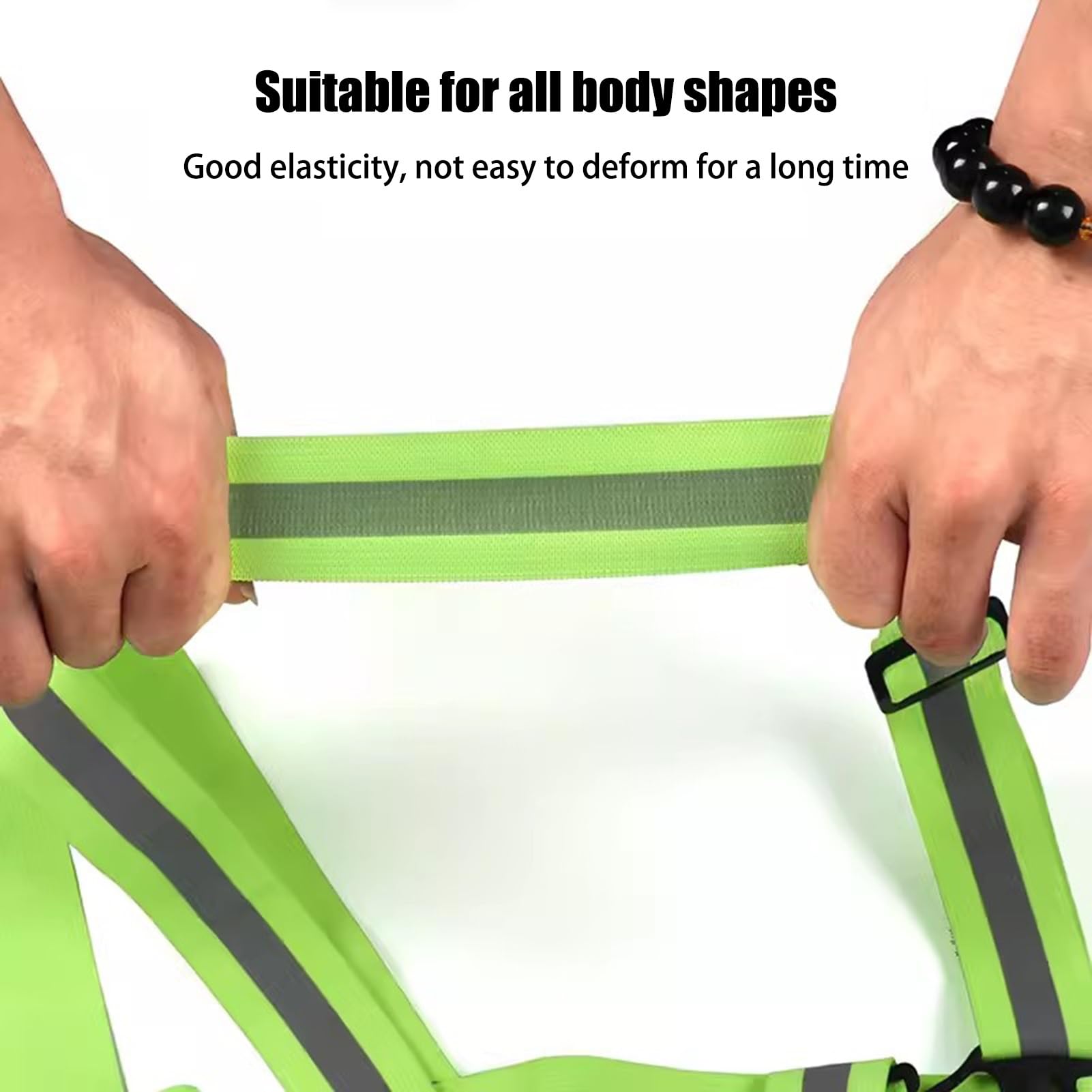 Gilet di sicurezza Gilet di sicurezza regolabile ad alta visibilità, gilet di sicurezza, per ciclismo notturno, escursionismo, jogging, passeggiate con il cane ( Color : Chartreuse , Size : 20pcs )