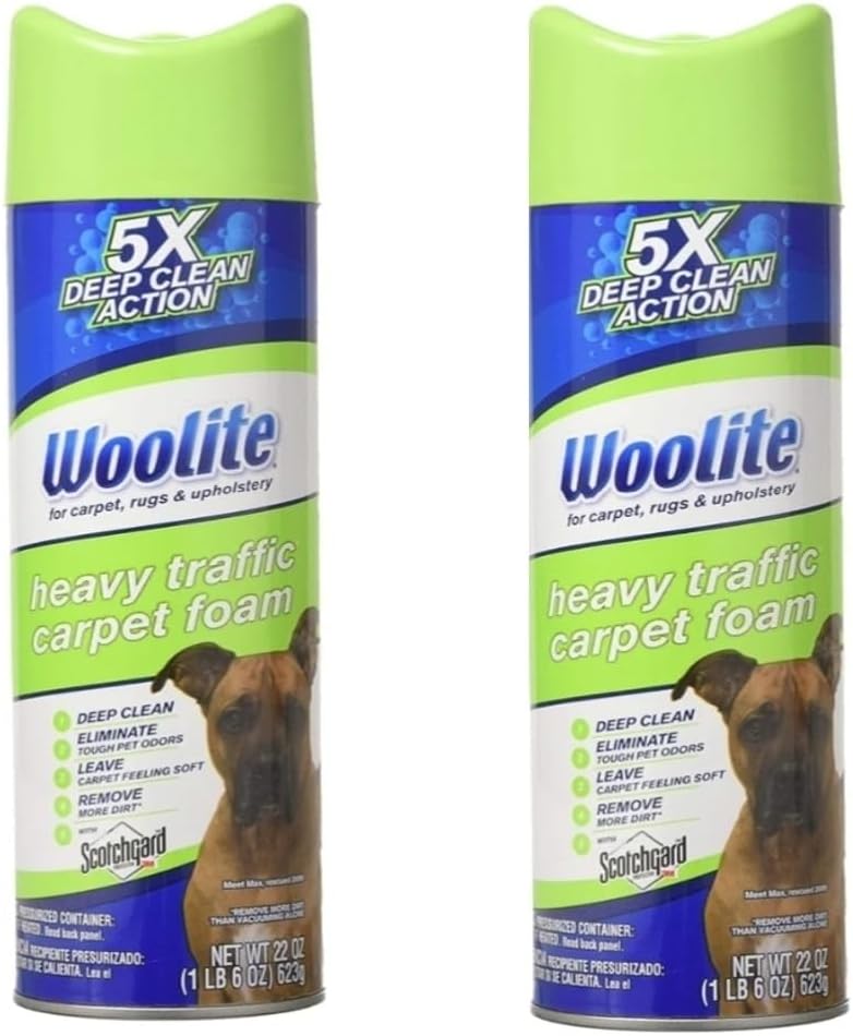 Woolite One Step Foam Carpet Cleaner – 22 oz – 2 pk