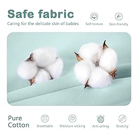 Mosebears Sleep Sack Baby Winter Wearable Blanket with 2-Way Zipper,2.5 TOG Cotton Sleep Sack Unisex (Calm Sage, 6-12 Months)