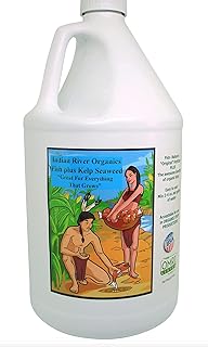 Fish Fertilizer - Omri Listed Fish Fertilizer for Plants (128 oz) - Liquid Organic Fish Hydrolysate for Turf, Flowers, Shrubs, Plants, Fruits & Vegetables