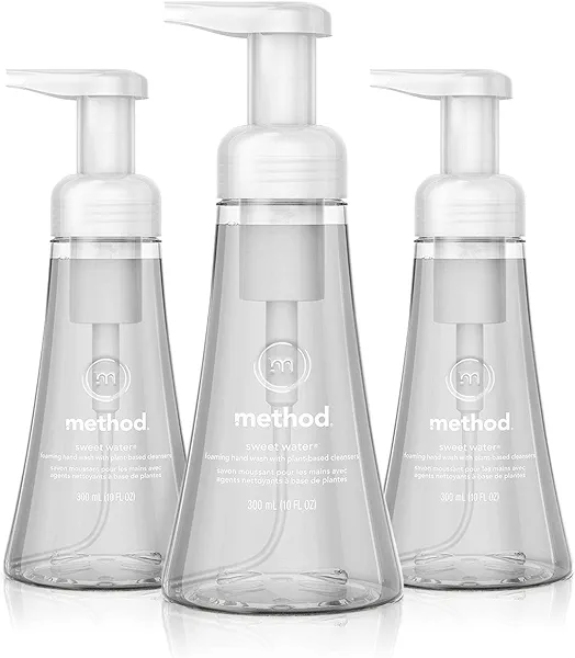 Method Foaming Hand Soap, Sweet Water, Paraben and Phthalate Free, Biodegradable Formula, 10 fl oz (Pack of 3)