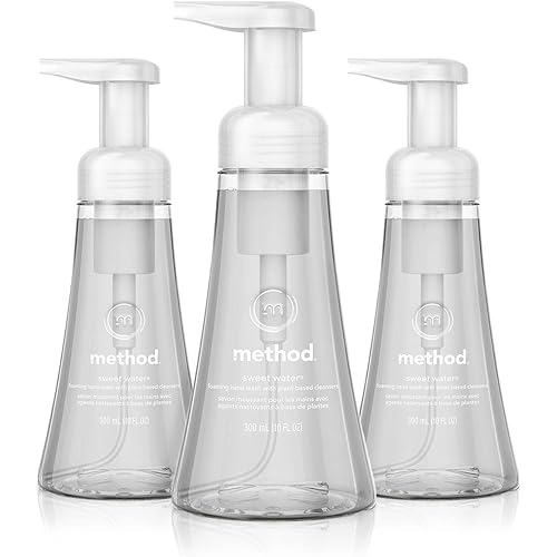 Method Foaming Hand Soap, Sweet Water, Paraben and Phthalate Free, Biodegradable Formula, 10 fl oz (Pack of 3)